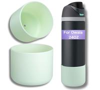 Onlymory Silicone Boot for Owala 24 OZ Water Bottle, Boots for Owala 24OZ Bottle, Protective Sleeve Accessories, Anti-Slip Bottom Protector Bumper (Mint Green, 24 OZ)