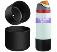 Onlymory Silicone Boot for Owala 32 oz Water Bottle, Anti-Slip Protective Bottom Cover, Soft BPA-Free Silicone Sleeve, Noise-Reducing Bumper for Owala FreeSip & Twist Bottles Boots (Black,32OZ)