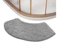 Onlynery Bathroom Rugs,Curved Rug for Bathroom Floor Quick Dry | Non-Slip Washable Carpet Home Decor Shower Safety for Apartment Entrance Dorm Bathtub Kitchen Bedroom RV Hotel