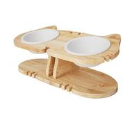 Onlynery Cat Bowl - Feeder with Protection of the Cervical Spine, Raised Feeding Bowl for Kittens - For Indoor Use such as Living Room and