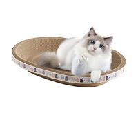 Onlynery Cat Scratching Board | Cat Scratcher | 2 In 1 Oval-shaped Cat Scratcher Cardboard | Indoor Cat Furniture Scratch Post For Indoor Cats Sleeping