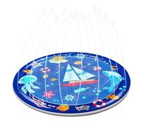 Onlynery Dog Sprinkler Pad | Water Play Pool Mat for Pet,Round Pet Sprinkler Pad for Gym, Outdoors, Indoors, Pool, Playground, Backyard