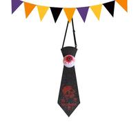 Onlynery Halloween Neckties for Men, Lighted Eye Ball Fun Ties, Skeleton Bat Collar Accessories for Youth Women Carnival Stage Show Cosplay Exhibition