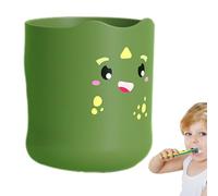 Onlynery Kids Toothbrush Cup with Handle,300ml Cartoon Electric Toothbrush and Toothpaste Holder - Unbreakable Toothbrush Cup, Adorable Bathroom Accessories for Kids, Boys, Girls