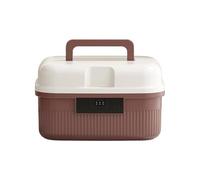 Onlynery Small Lockable Box - Secure Storage Container with Carry Handle - Storage Box with Combination Lock - For Phone Documents Valuables Confidential Files Office Supplies