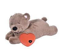 Onlyonehere Dog Heartbeat Toy Relief, Dog Soft Plush Toy Pet Heart Beat Plush Bear Toy?Calming Puppy Behavioral Training Aid Toy Puppy Dog Pals Toys Pet Companion Pillow