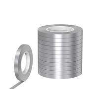 ONLYQIQIU 12 Rolls Silver Curling Ribbons for Gift Wrapping Crafting, 5mm Balloon Ribbon Balloon String for Christmas Wedding Birthday Party Decorations 10m/Roll (Silver Curling Ribbon)