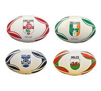 Gioco International Country Themed Rugby Balls Ball, Adults Unisex, Wales (Multicolour), 5