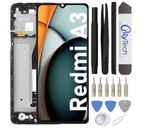 OnlyTech - Complete LCD Screen with Assembly Frame Replacement for Xiaomi Redmi A3 with 15 Tools Repair Kit