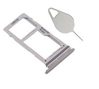 OnlyTech - Dual SIM Card Holder and Micro SD Memory Card Replacement for Samsung Galaxy S10 SM-G973 Grey + Removal Tool