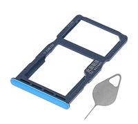 OnlyTech - Dual SIM card tray and micro SD memory card for Huawei P30 Lite blue + removal tool