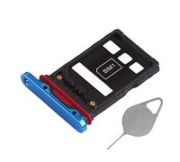 OnlyTech - Dual SIM card tray and Micro SD memory card for Huawei P30 Pro blue + removal tool