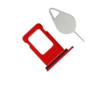 OnlyTech - Replacement SIM Card Drawer/Holder for iPhone 11 Red - with Seal Installed + Removal Tool
