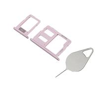OnlyTech - SIM card tray and micro SD memory card compatible with the Samsung Galaxy J5 2017 SM-J530 pink + removal tool