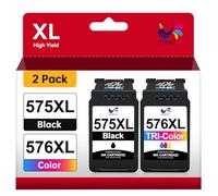 ONLYU 575XL 576XL Compatible Ink Cartridges for Canon PG-575XL CL-576XL | Black & Tri-colour replacement combo pack for Canon PIXMA TS3750i TR4755i TS3550i TS3551i TR4750i TR4751i TR4756i