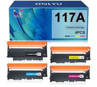 117A Compatible Toner HP Colour Laser MFP 179fwg HP 117A Toner Set Toner HP Colour Laser MFP 178nwg HP Color Laser MFP 178nw Toner MFP 179fnw 150a 150nw W2070A W2071A W2072A (Black Cyan Yellow