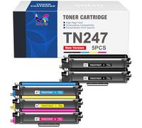 ONLYU TN247 Compatible for Brother TN-243CMYK 4 Colour Toner Cartridge Multipack for DCP-L3550CDW HL-L3210CW HL-L3230CDW MFC-L3710CW MFC-L3770CDW 5 Pack