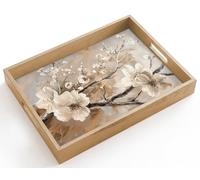 OnlyWow© Serving Tray Decorative Platter Trays For Food Breakfast Drinks