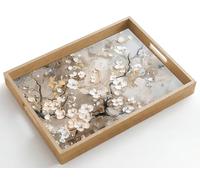 OnlyWow© Serving Tray Decorative Platter Trays For Food Breakfast Drinks