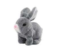 Onmargeen Bunby - My Realistic Bunny Toy, Vitality Bliss Bunny with Sounds and Movements (Grey)