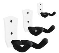 Onmiwod Guitar Wall Mount 3 Pack, White Metal Guitar Hanger, V-Shaped Guitar Wall Hangers Mount, Guitar Holder Hook Stand Wall for Acoustic, Electric Guitar, Banjo, Bass, for Guitar Player Men Boy