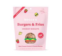 ONMOG Bocce'S Bakery Burgers And Fries Biscuits Bag Dog Treat, 5 Oz