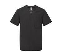 ONNA BY PREMIER Limitless Stretch Scrubs Men Tunic, 4-Way Stretch for Easy Movement, Breathable Fabrics, Recycled Polyester, V-Neck Style with Left Check Pocket, Colour Black Size L