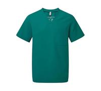 ONNA BY PREMIER Limitless Stretch Scrubs Men Tunic, 4-Way Stretch for Easy Movement, Breathable Fabrics, Recycled Polyester, V-Neck Style with Left Check Pocket, Colour Clean Green Size M