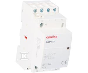 ONNLINE SM25A2O2C Contactor 2NO+2NC 25A 230V AC