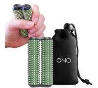 ONO Roller - Handheld Fidget Toy for Adults | Help Relieve Stress, Anxiety, Tension | Promotes Focus, Clarity | Compact, Portable Design (Acupressure, Junior Size - Aluminum)