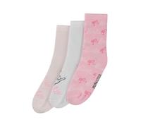 ONOMATO! Barbie Girls' Children's Socks 3 Pairs, multicoloured, 31-34