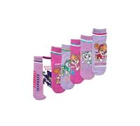 ONOMATO! Paw Patrol Skye Cat Pack Power Kids Girls Seaker Socks Set 7 Pairs (DE/NL/SE/PL, Numeric, 23, 26, Regular)