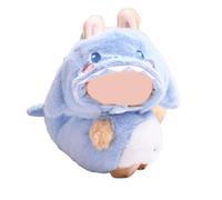 Onperpoe 17cm Doll Clothes, Blue Shark Style Jumpsuit Outfit, Doll Clothes for 17cm Plush Dolls, Faking Animal Style Outfit Jumpsuit (No Doll)