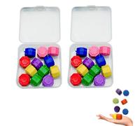 Onperpoe 24 Pcs Gonggi Korean Game, Gonggi Stones Traditional Reflex Challenge Play Gong Gi Mini Grasping Stones Hand-Eye Coordination Gonggi Game for TV Fans