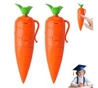 Onperpoe 2Pcs Carrot Recorder Pen Ballpoint Pen Set, Novelty Kids Pens with 60 Second Recording Function, Carrot Dictaphone Voice Recorders Funny Gifts for Zootropoli Fans