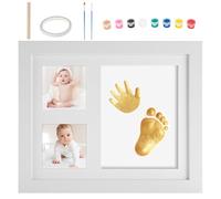Onperpoe Baby Hand and Footprint Kit Keepsake Photo Framed Pictures for Newborn Baby Gifts Personalised Baby Gifts for Newborn Girls and Boys Infant Milestone Photo Frame Registry and Nursery Decor