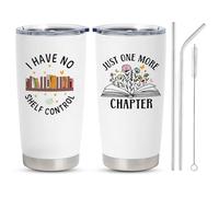 Onperpoe Book Lovers Gifts for Women Stainless Steel Cup Birthday Gift for Book Lovers Bookish Gifts Librarian Appreciation Books Club Present Books Themed Gift for Bookworms 20 Oz Tumbler (A)