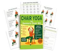 Onperpoe Chair Yoga for Seniors Chart & Book