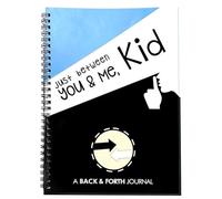 Onperpoe Just Between You and Me Kid Journal Notebook, A Back & Forth Journal Between Grown-Up & Kid, Funny Communication for Parents and Kids (Black and Blue)