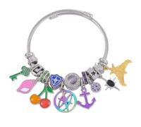 Onperpoe Katsye Bracelets for Women, Kpop Charm Bracelets with Beads, K pop Friendship Bracelets Fans Gifts for Katseye Merch Cartoon K Pop Enthusiasts Music Lovers Gifts