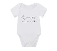 Onperpoe Pregnancy Announcement Onesie Bodysuit Pregnancy Baby Announcement Coming Soon Unisex Baby Bodysuit Vest Pregnancy Reveal Gift Baby Announcement Ideas for Dad or Grandparents