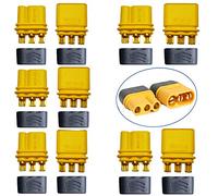 Onpro Yiqigou 5 pair Amass MR30 Male Female Connector Plug 2mm Gold Plated Connector Adapter with Sheath for RC Lipo Battery