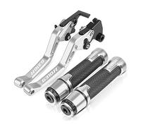 Onrksreb Compatible for B&M&W G310R G310GS G-310R 2017 2018 2019 2020 Motorcycle Handlebar Adjustable Brake Clutch Levers Grips Handle(Sliver)