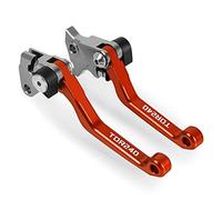 Onrksreb Compatible for Yama&ha TDR240 TDR 240 1988 1989 1990 Motocross Dirt Bike CNC Aluminum Brake Clutch Levers Foldable Lever Motorcycle Pivot Lever(Orange)