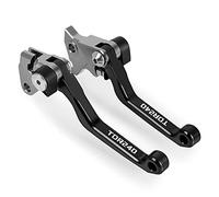 Onrksreb Compatible for Yama&ha TDR240 TDR 240 1988 1989 1990 Motocross Dirt Bike CNC Aluminum Brake Clutch Levers Foldable Lever Motorcycle Pivot Lever(Black)