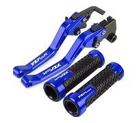 Onrksreb Compatible for Yama&ha YZF600R Thundercat 1994 1997 1998-2004 2003 2005 Motorcycle Handlebar Adjustable Brake Clutch Levers Grips Handle(Blue)