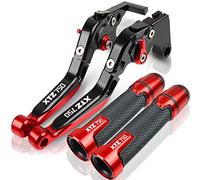 Onrksreb Compatible for Yamaha XTZ750 1989-1996 Motorcycle Folding Extendable Brake Clutch Levers Adjustable Handlebar Grips Ends with CNC(5)