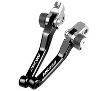Onrksreb Compatible Motorcycle Handlebar Dirt Bike Brake Clutch Levers Dirt Bike Pivot Lever Handle Lever CNC for Suzuki RMZ250 RMZ 250 2005-2006 2007-2016 2015 2014(Black)