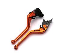 Onrksreb Compatible Parts Adjustable Motorcycle Brake Clutch Levers for Yama&ha YZF R6S Europe Version 2006-2007 CNC(Orange)