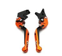 Onrksreb Compatible Parts Folding Brake Clutch Levers for Moto Guzzi California Custom/Touring/Classic 2014 2015 2016 Motorcycle Adjustable Handle(Orange)